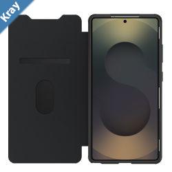 OtterBox React Folio Samsung Galaxy S25 Ultra 5G 6.9 Case Black Crystal ClearBlack  7797833 DROP Military Standard 7 Years Warranty