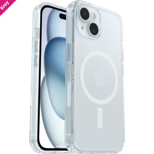 OtterBox Symmetry Clear MagSafe Apple iPhone 17e /  iPhone 16e / iPhone 15 / iPhone 14 / iPhone 13 (6.1') Case Clear No Retail Packaging,7 Years Warra