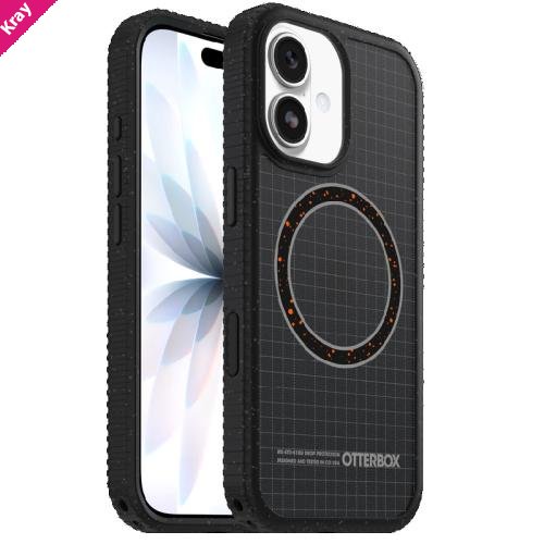 OtterBox Sole Apple iPhone 17 (6.3') Night Raid Case Black - (77-99396), DROP+ 5X Military Standard, Raised Edges, Camera Control, 7 Years Warranty
