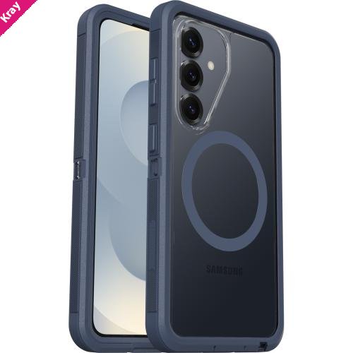 OtterBox Defender Pro XT Clear Samsung Galaxy S26 5G (6.3') Case Mountain Storm (Clear/Blue) - (77-99901), DROP+ 7X Military Standard,7 Years Warranty