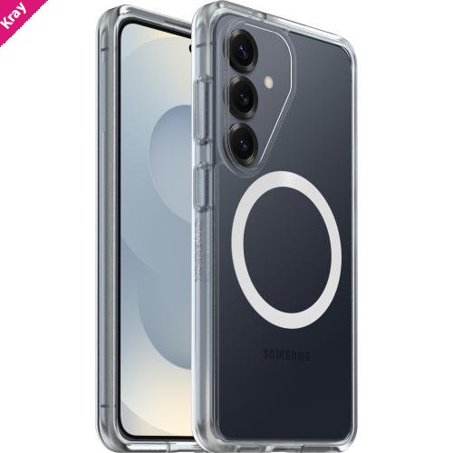 OtterBox React Magnets Samsung Galaxy S26 5G (6.3') Case Clear - (77-99941),DROP+ Military Standard,Raised Edges,7 Years Warranty