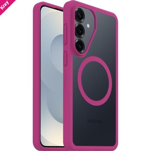 OtterBox React Magnets Samsung Galaxy S26+ 5G (6.7') Case Rose Crystal (Clear/Pink) - (77-99945),DROP+ Military Standard,Raised Edges,7 Years Warranty