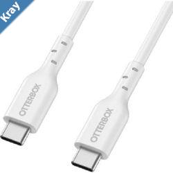 OtterBox USBC to USBC 2.0 PD Fast Charge Cable 1M White78813593 AMPS 60WSamsung GalaxyApple iPhoneiPadMacBookGoogleOPPONokia