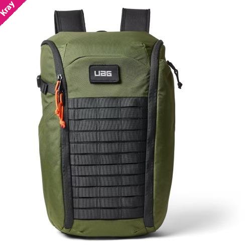 UAG Civilian Backpack 20L - Olive Drab/Orange(984174114097),  Lightweight, Travel Friendly, Scratch-Resistant ,1 Year  Warranty