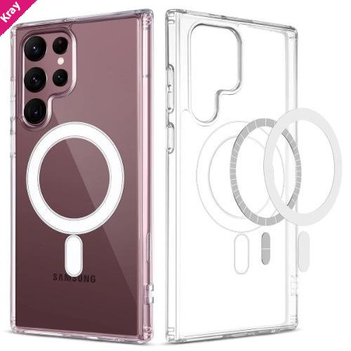 USP Samsung Galaxy S26 Ultra 5G (6.9') Magsafe Hard Crystal Clear Case - TPU Backplate, Rubberized Border , Scratch Resistant , 3 Years Warranty