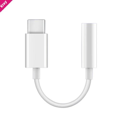 USP Type C to Aux 3.5mm DAC Headphone Jack Adapter - White (ALTAC), Lightweight & Portable, Corrosion Resistance, 2 Years Warranty