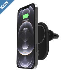 Belkin BoostCharge Magnetic Wireless Car Charger  20W PSU  USBC Cable 1.2M  Black WIC004btBK 10W Apple iPhone 2 Years Warranty