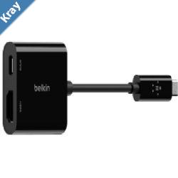 Belkin USBC to HDMI  Charge Adapter  Black AVC002 Supports up to 60W charging via USB PD power passthru to charge the connected device 2YR