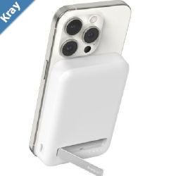 Belkin BoostCharge Pro Magnetic Power Bank 8K With Qi2  White BPD007btWH15W2xUSBC1M USBC to USBC CableOvercharge Protection2 Years Warranty