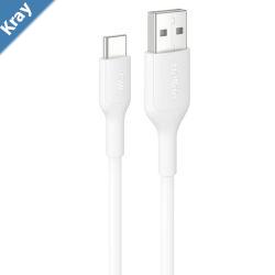 Belkin BoostCharge USBC to USBA Cable 1M  White CAB021fq1MWH3A15W 480MBPS 300K Bends Apple Samsung USBIF Certified2 Years Warranty