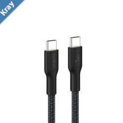 Belkin BoostCharge Pro Braided USBC to USBC Cable 3M  Black CAB025fq3MBK 5A240W 480Mbps 350K Bend USBIF Certified 2 Years Warranty