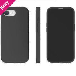 USP Apple iPhone 16e (6.1') Silicon Case Black - Two Tough Layers, Port Covers, No Slip Grippy Edges, Anti-fall,  Durable, Sleek, 3 Year Warranty