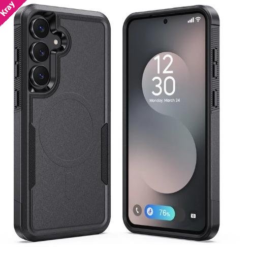 USP Rugged Samsung Galaxy S26 5G (6.3') Armor Light Case With Magsafe - Built-in magnets, Drop Protection, Raised Edges, 5 Years Warranty