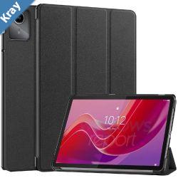 USP Lenovo Tab M11 Folio Case  Black  TriFold Stand Magnetic Front Cover Slim Foil Case