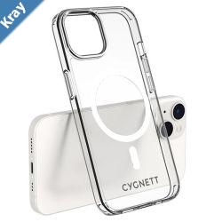 Cygnett AeroMag Apple iPhone 16e iPhone 14  iPhone 13 Clear Protective Case  CY4173CPAEGSlimHardShell BackMagSafe Compatible2 Years Warranty
