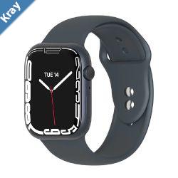 Cygnett FlexBand Silicone Bands for Apple Watch 34567SE 424445mm BlackCY3984CSBAWStrong  DurableAdjustable Band HolesUltraComfortable