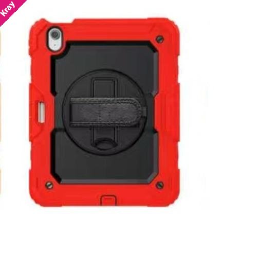 USP Rugged Apple iPad (11') (A16) (11th Gen) / iPad (10.9') (10th Gen) Case Red - Built-in-Kickstand, Hand & Shoulder Strap, DropProof,3 Yeas Warranty