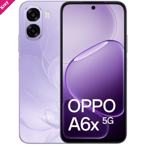 OPPO A6x 5G 128GB - Violet Purple (CPH2783AU Violet Purple)*AU STOCK*, 6.75', HD+, 120Hz, 4GB/128GB, 50MP/5MP, Dual SIM, 6100mAh, 2 Years Warranty
