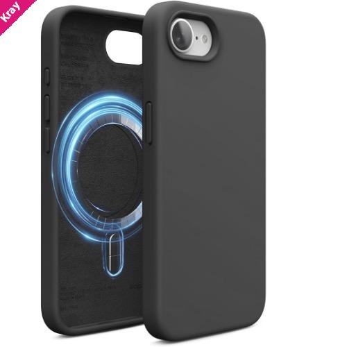 USP Apple iPhone 17e /  iPhone 16e (6.1') Silicon Case Black- Shockproof , Raised Edges , Anti-Slip, 3 Years Warranty