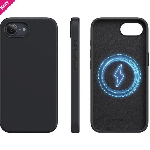 USP Apple iPhone 17  (6.3) Silicon Case with Magsafe - Two Tough Layers, Port Covers, No Slip Grippy Edges, Anti-fall, 5 Years Warranty