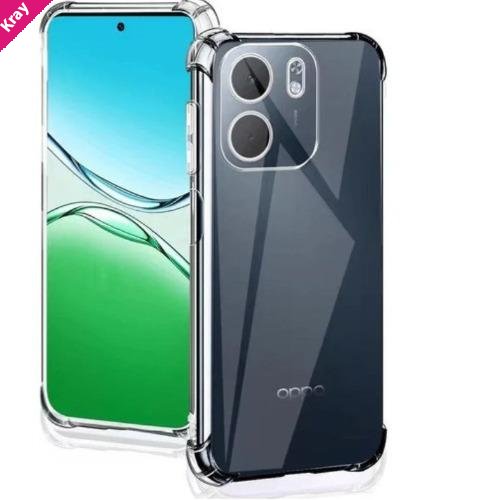 USP Oppo A6x 4G / 5G (6.7') Acrylic & TPU Hard Case Clear (With Soft Round Airbags) - Ultra-Thin & Lightweight, Scratch-resistant, 3 Years Warranty