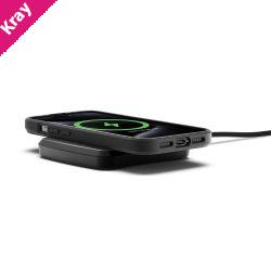 Cygnett ChargeBase 15W Wireless Phone Charger-Black(CY4652PPWIR) Compact,Raised Charging Platform,1M USB-C Cable,Supports Wireless,2 Years Warrant