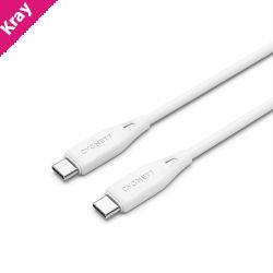 Cygnett Essentials USB-C to USB-C (2.0) Cable (1M) - White (CY4692PCTYC), 3A/60W, 480Mbps, Turbo Charge, Best for Laptop, 2 Years Warranty
