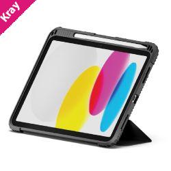 Cygnett WorkMate Apple iPad (11.0') 11th Gen (A16) /iPad 10th Gen (10.9') Case - Black/Charcoal (CY5054CPWOR), 360° Heavy Protection,2 Years Warranty