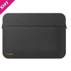 Cygnett EcoSleeve Recycled Materials Laptop Sleeve - 13'-14- Black (CY5057CLSLE), 360° Protection,Additional zip pocket, 2 Years Warranty