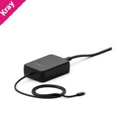 Cygnett PowerMaxx 65W PD GaN Laptop Charger with Integrated USB-C Cable (1M) -Black (CY5071PDWCH),1M USB-C (65W) , 2 Years Warranty