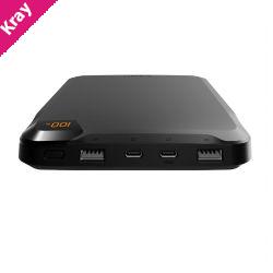 Cygnett ChargeUp VertPWR 25K mAh Laptop Power Bank + USB-C Cable (40CM) + Stand - Obsidian (CY5128PBCHE),100W, 4x USB Charging Ports, 2 Years Warranty