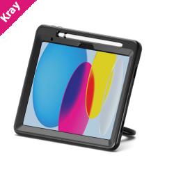 Cygnett GripStand Apple iPad (11.0') 11th Gen (A16)/iPad 10th Gen (10.9') Case -Black(CY5201CPGRP), 360° Rotating Stand,Pen Holder,2 Years Warranty