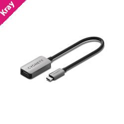 Cygnett Unite USB-C to Single HDMI Adapter-White(CY5386CYHUB ),4K(60HZ),USB-C Display Port,Aluminium Outer shell,Integrated 15cm cable,2 Year Warranty