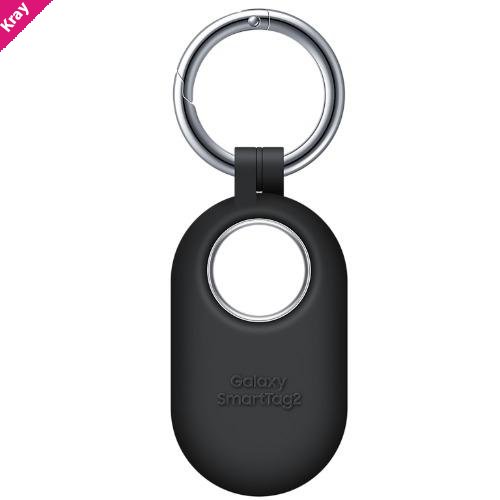 Samsung Galaxy SmartTag 2 Silicon Case - Black (EF-PT560CBEGWW),*AU STOCK*,Soft-Touch Protection, Built-in Carabiner Ring, 1 Years Warranty