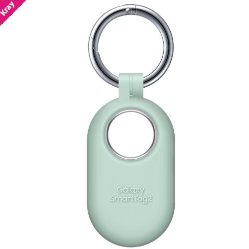Samsung Galaxy SmartTag 2 Silicon Case - Mint (EF-PT560CMEGWW),*AU STOCK*,Soft-Touch Protection, Built-in Carabiner Ring, 1 Years Warranty