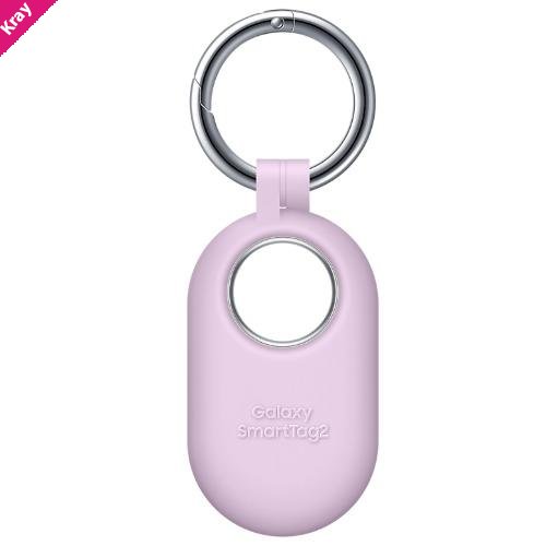 Samsung Galaxy SmartTag 2 Silicon Case - Lavender (EF-PT560CVEGWW),*AU STOCK*, Soft-Touch Protection, Built-in Carabiner Ring, 1 Years Warranty