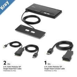 Belkin Cybersecurity and Secure KVM 2Port Single Head DP Modular Secure KVM Switch PP4.0 W RemoteBlackF1DN102MODPP412VDC 2.5A2 Years Warranty
