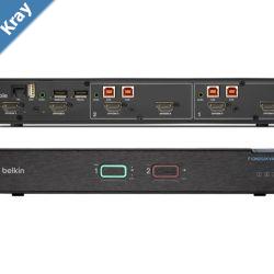 Belkin Universal 2nd Gen Secure KVM Switch 2Port Dual Head wCAC  Belkin F1DN202KVMUN4