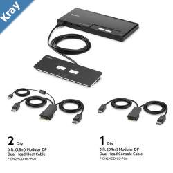 Belkin Cybersecurity and Secure KVM 2Port Dual Head DP Modular Secure KVM Switch PP4.0 W Remote  BlackF1DN202MODPP412VDC 2.5A2 Years Warranty