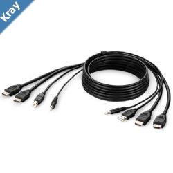Belkin Cybersecurity and Secure KVM TAA AA DUAL HDMIUSBAUD CBL HDMI MM USB AB1.8M  BlackF1DN2CCBLHH6T 2 Years Warranty