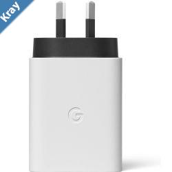 Google 30W USBC Power Charger  White GA03503AU 1x USBC Port 30W Universal Compatibility 1 Year Warranty