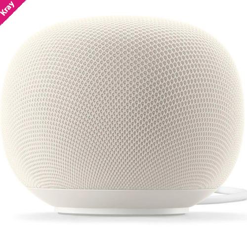 Google Home Speaker - Porcelain(GA09978-AU),1GB/4GB, 360° Sound, Built-in Google Assistant, Smart Home Control, Multi-Room Audio, 2 Years Warranty