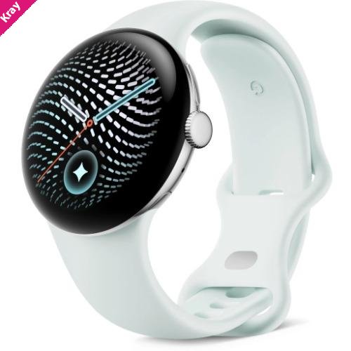 Google Pixel Watch 5 LTE (45mm) - Polished Silver with Fog Active Band (2nd Gen)(GA10891-US) *AU STOCK*, AMOLED, 3GB/64GB, 465mAh, 2 Years Warranty