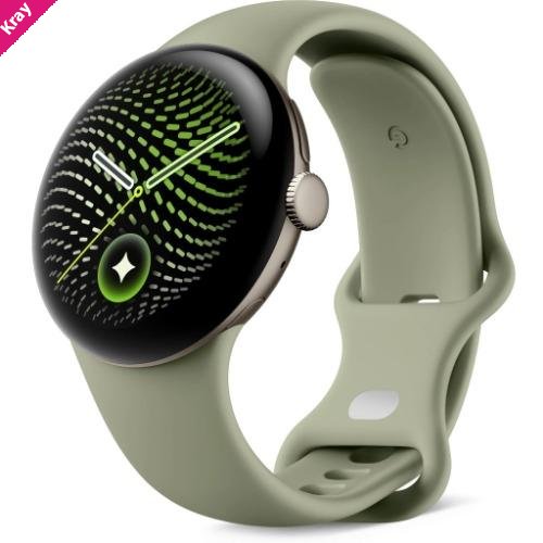 Google Pixel Watch 5 LTE (41mm) - Satin Pyrite with Olive Active Band (2nd Gen)(GA11566-US) *AU STOCK*, AMOLED, 3GB/64GB, 332mAh, 2 Years Warranty