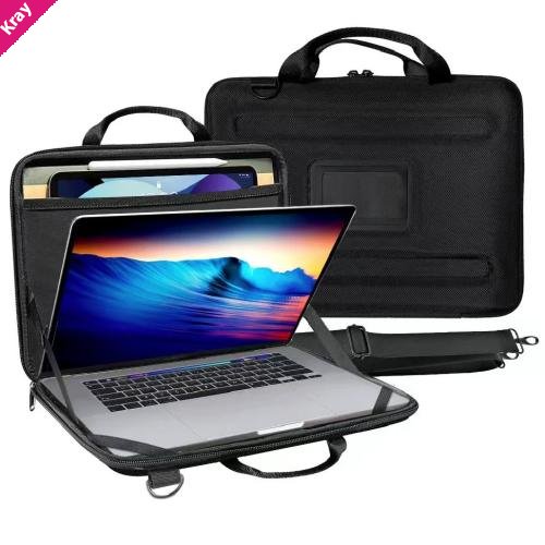 USP Portable Laptop (16') HardShell Case - Adjustable Stand, Storage Pocket & Carry Handle, 3 Years Warranty