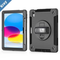 USP Rugged Samsung Galaxy Tab S11 11 Case  BuiltinKickstand Adjustable Hand Strap Shoulder Strap Pen Holder DropProof ShockProof