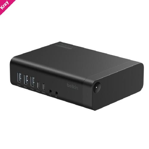 Belkin Connect Universal 16-Port Triple Display USB-C Dock - Black(INC029auBK),140W PD,10 Gbps ,Triple 4K@60Hz Display,3 Years Warranty