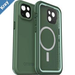 OtterBox FRE Magsafe Apple iPhone 14 Case Green  7790179 DROP 5X Military Standard 2M WaterProof BuiltIn Screen Protector 360 Protection