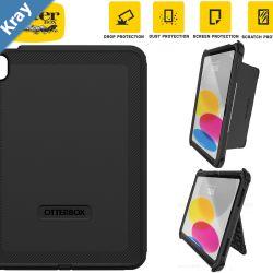 OtterBox Defender Apple iPad 10.9 10th Gen Case Black  7789953 DROP 2X Military Standard Builtin Screen Protection MultiPosition