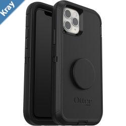 OtterBox Otter  Pop Defender Apple iPhone 11 Pro Case Black  7762575 Integrated PopSockets Swapable PopTop Qi Wireless Charging Rugged